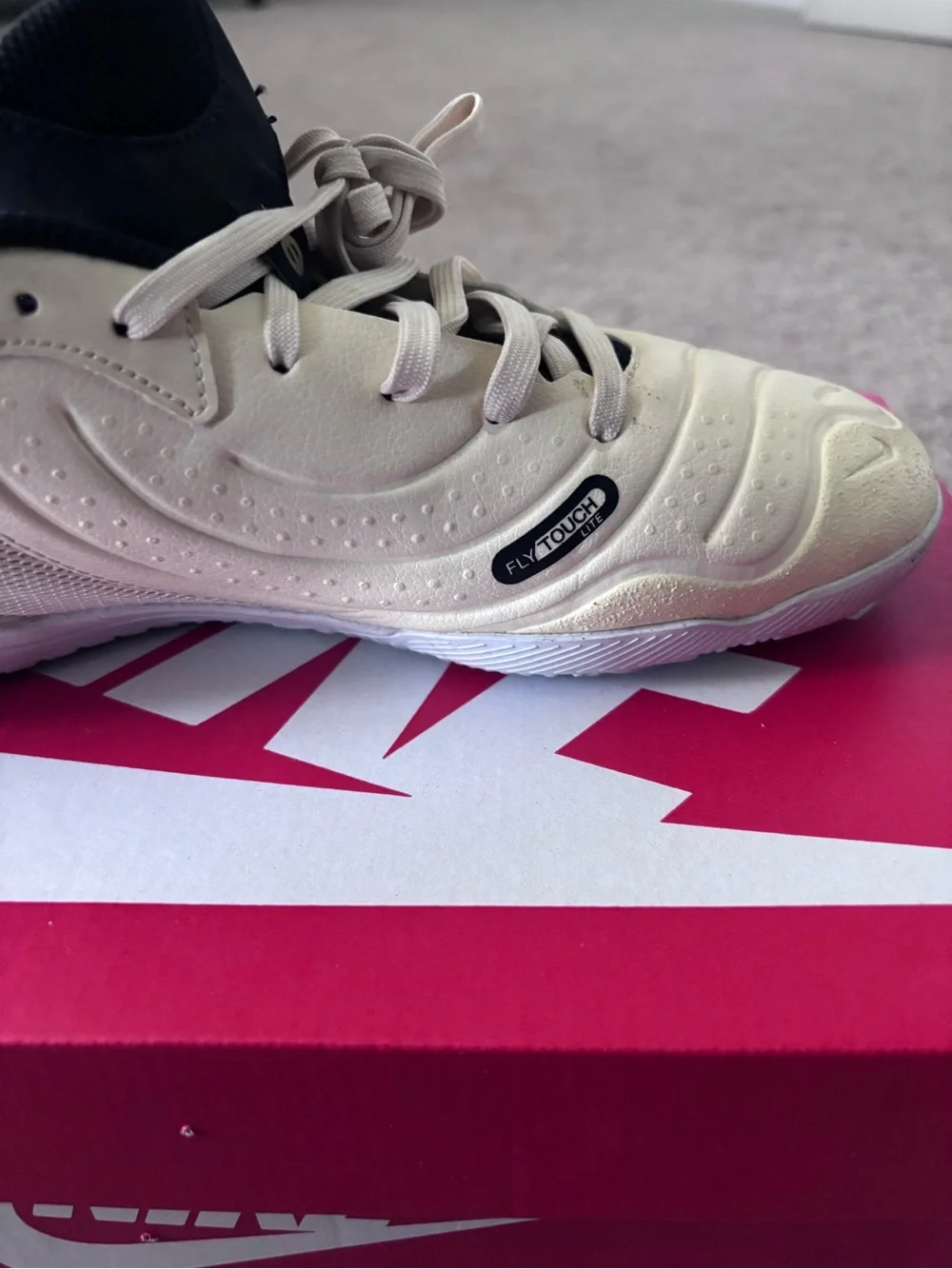 Nike Cream and Black Swoosh Training Shoe